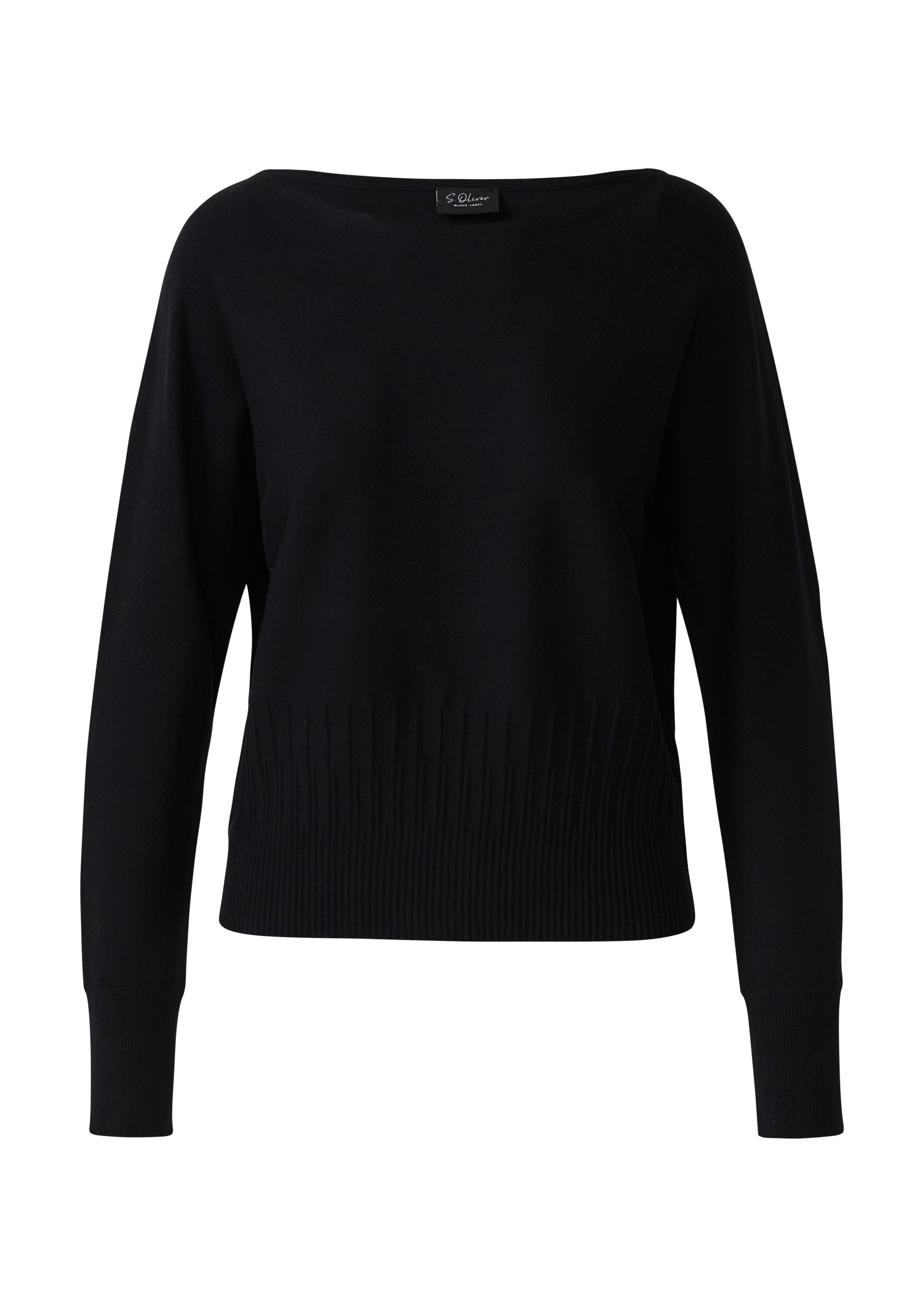 s.Oliver Longpullover Strickpullover Strickpullover mit Strukturmuster günstig online kaufen