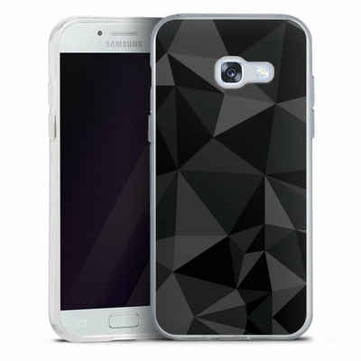 DeinDesign Handyhülle Geometric Muster Abstrakt Polygon Pattern Black, Samsung Galaxy A5 Duos (2017) Silikon Hülle Bumper Case