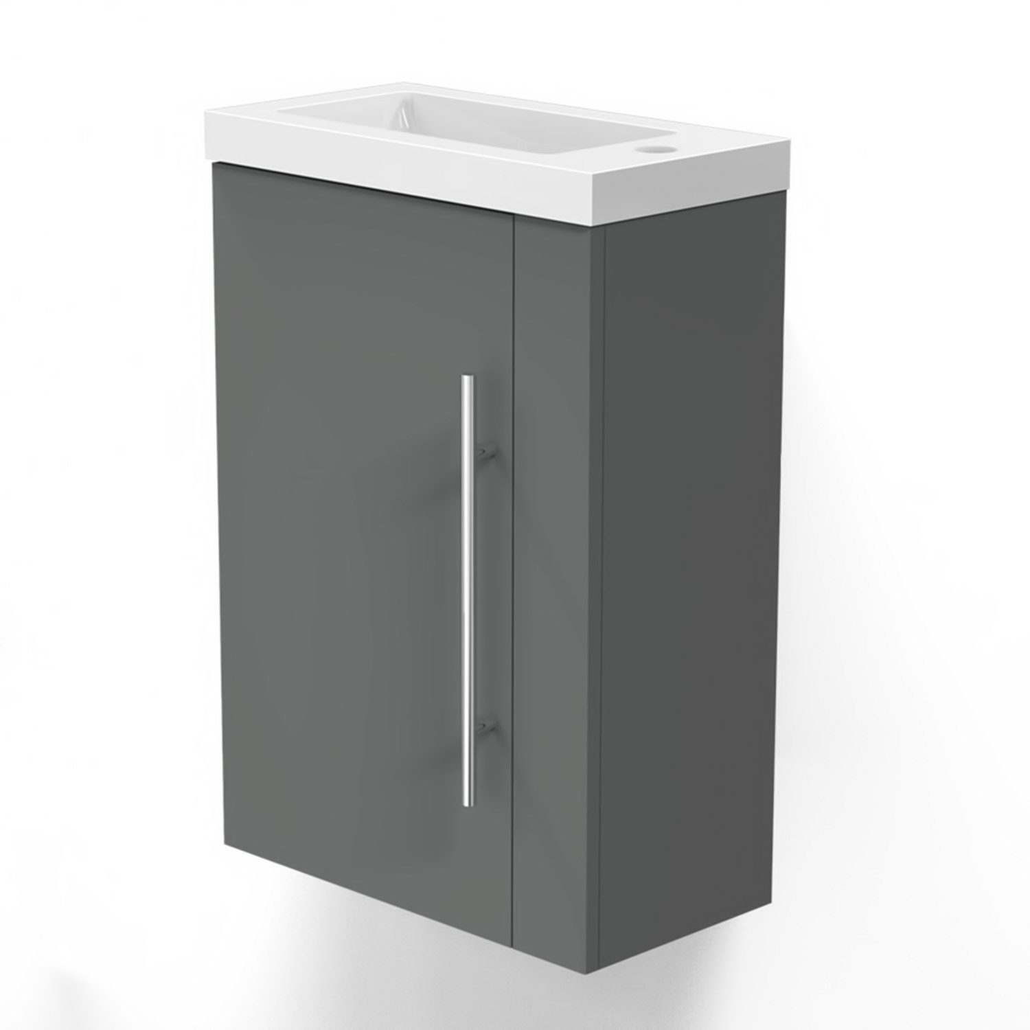 duschspa Waschtisch 45 cm Breite Waschbecken mit Unterschrank klein Badmöbe günstig online kaufen