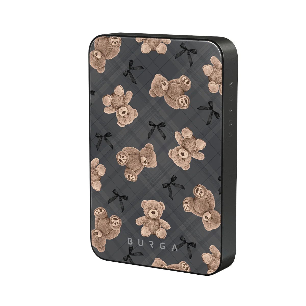 BURGA BURGA BFF Teddy Magnetic PowerBank 5.000 m/Ah gunmetal Powerbank 5000 mAh