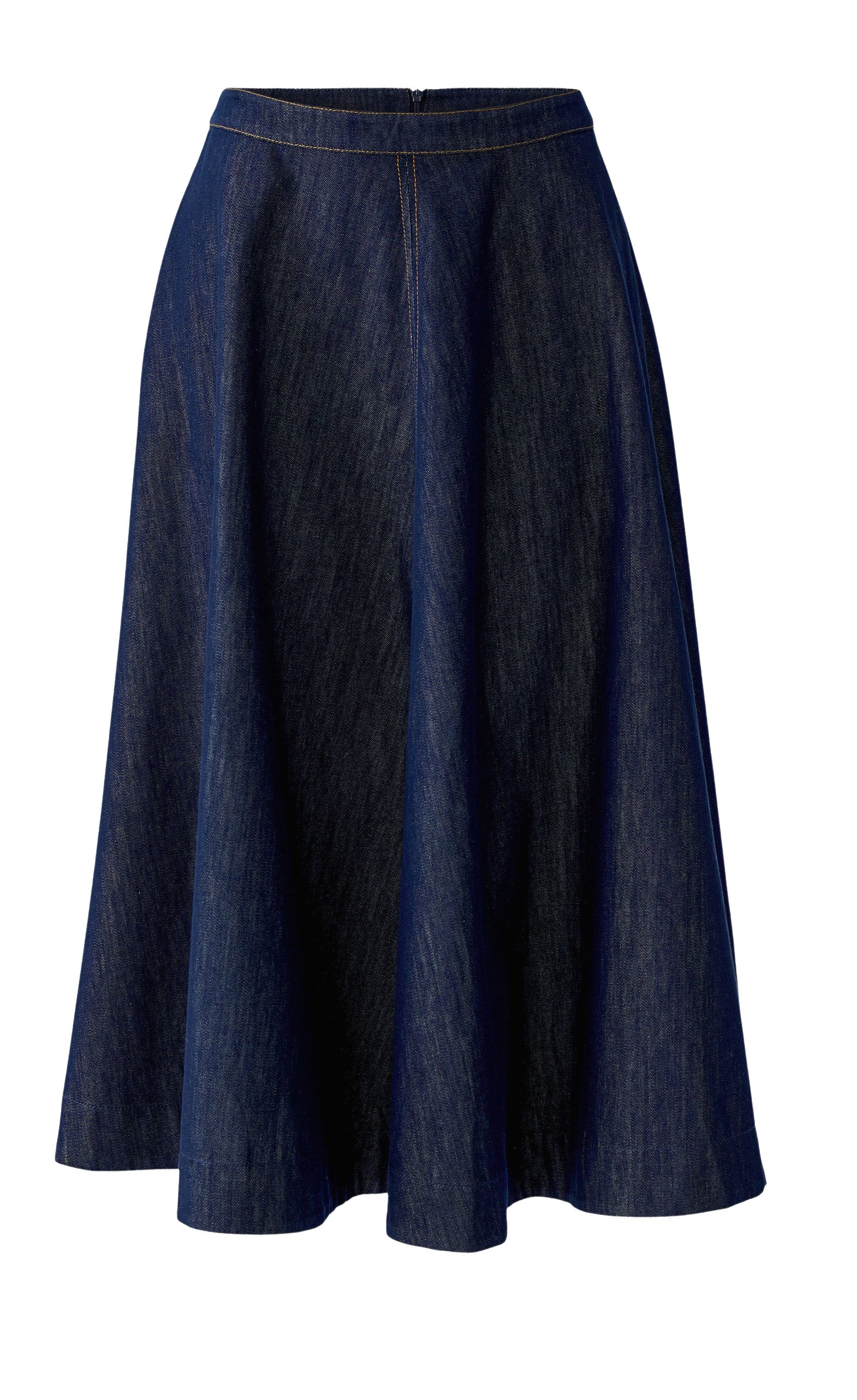 Oui A-Linien-Rock Oui weit schwingender Jeansrock im Raw Denim (1-tlg)
