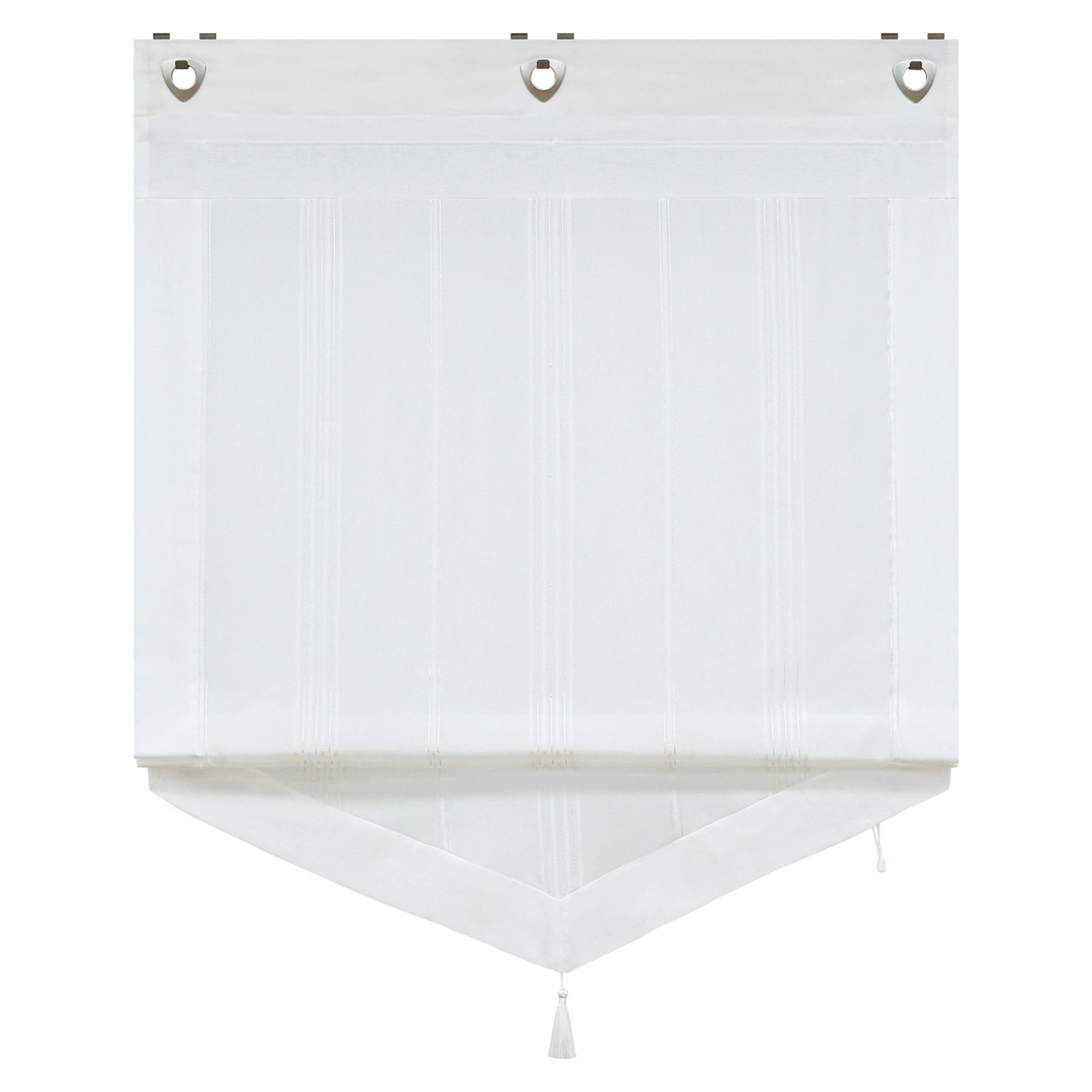 Joyswahl Raffrollo, ohne Bohren Küche Landhaus Raffgardinen mit Ösenrollo L günstig online kaufen