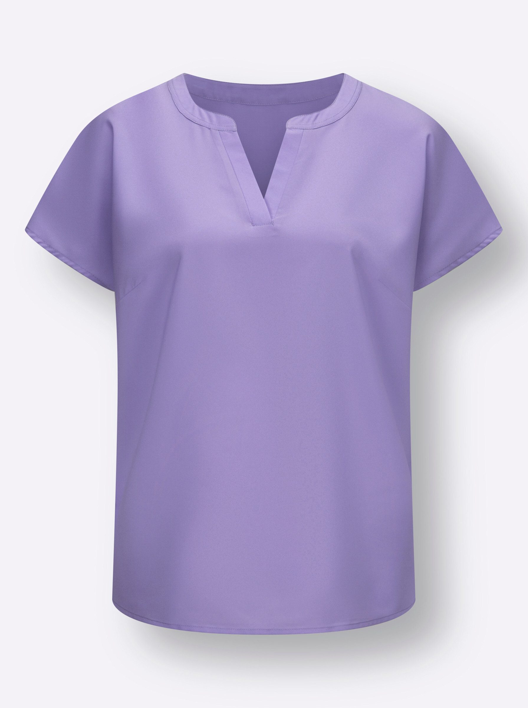 Klassische Bluse Schlupfbluse Kurzarm