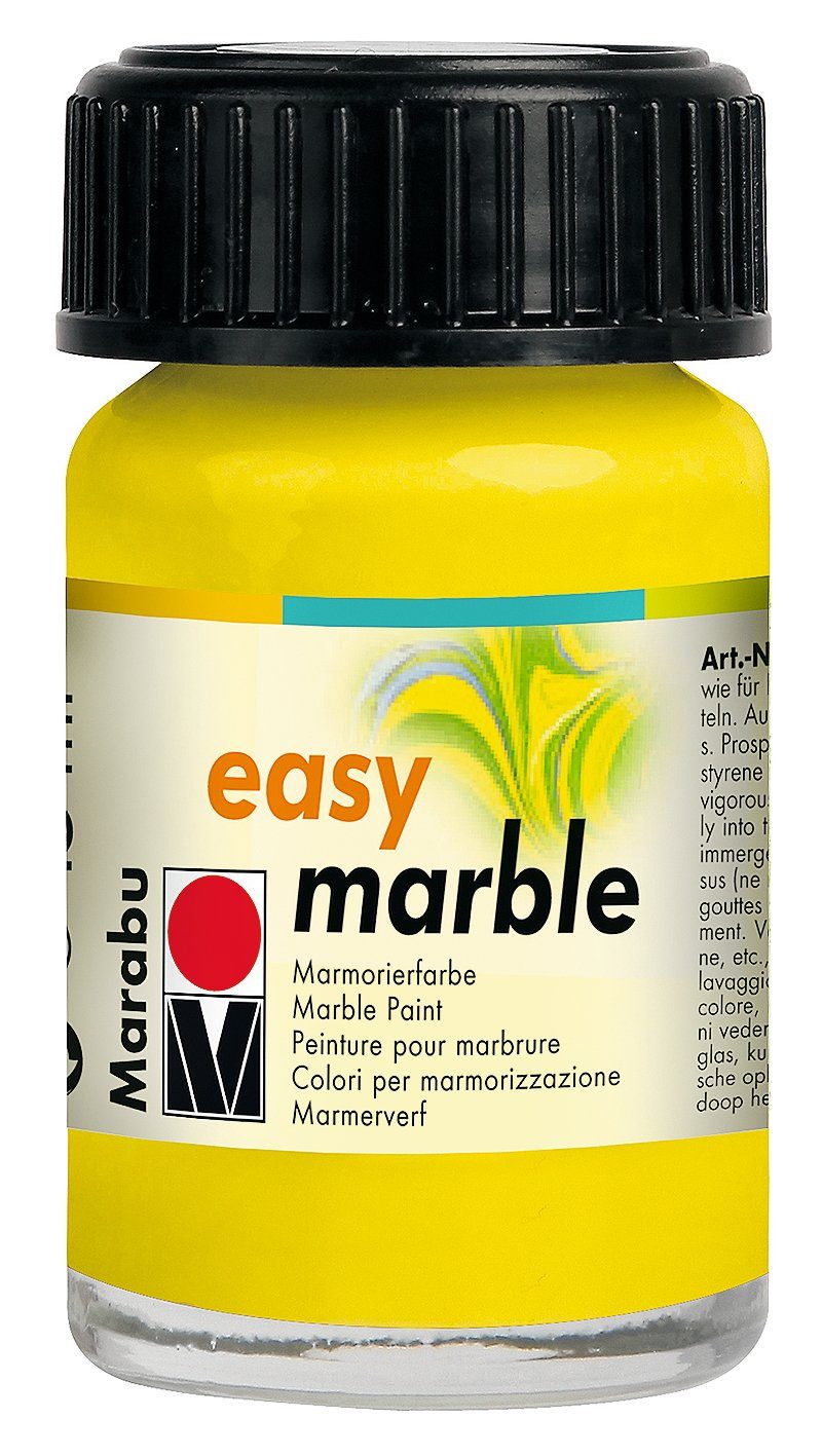 Marabu Bastelfarbe Easy Marble, 15 ml Zitrone