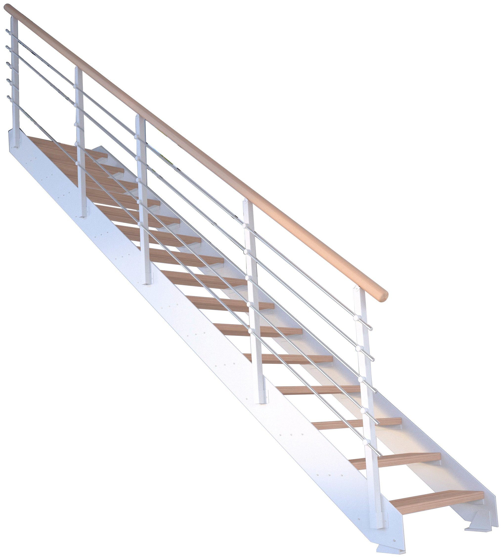 Starwood Metall, Geteilte Stufen offen, Kos, Systemtreppe
