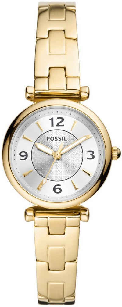 Fossil Quarzuhr Carlie, ES5203, Armbanduhr, Damenuhr, analog