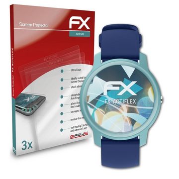 atFoliX Schutzfolie Displayschutzfolie für Withings Move, (3 Folien), Ultraklar und flexibel