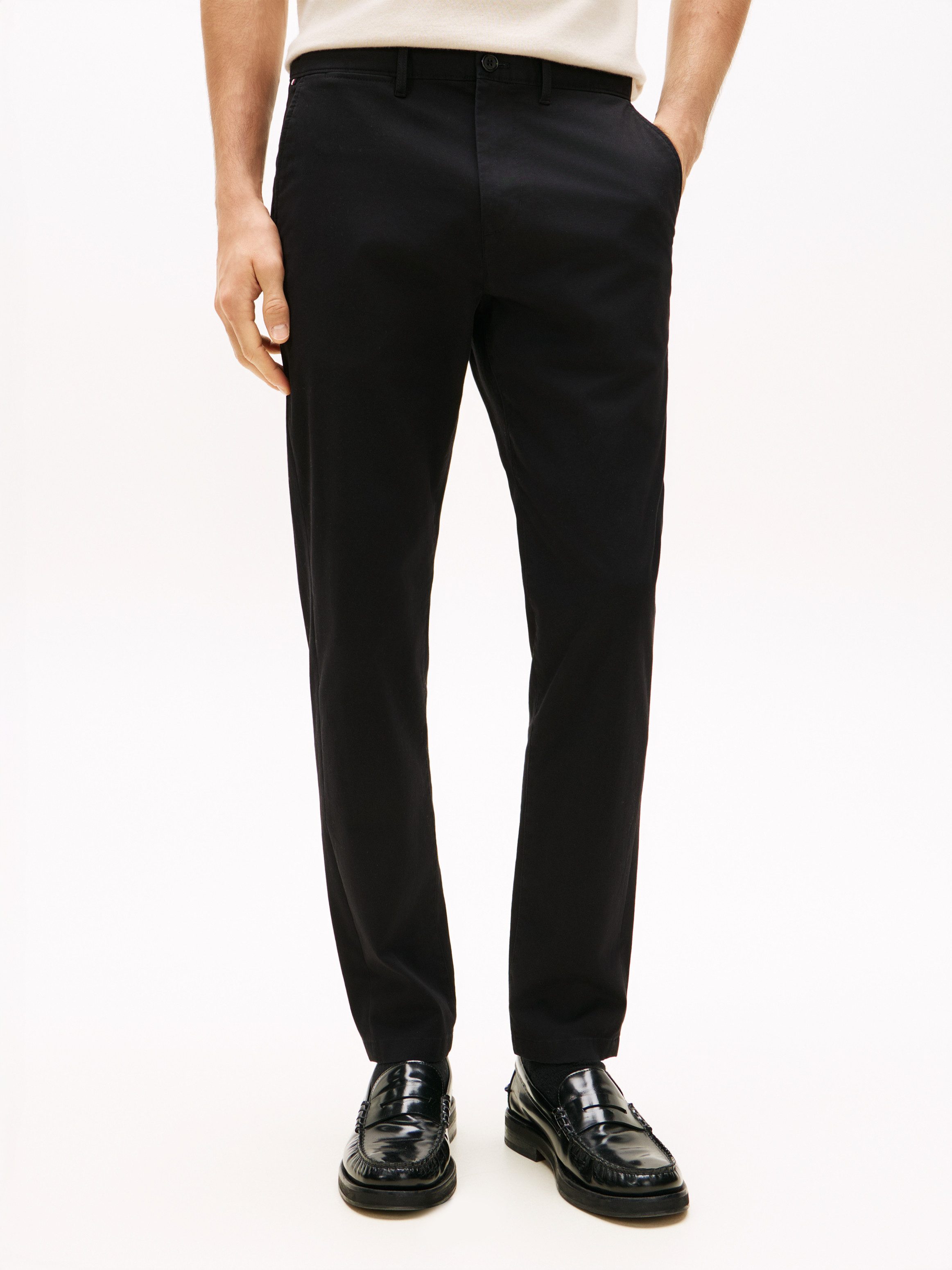 Tommy Hilfiger Chinohose HARLEM ESSENTIAL Tapered Leg, Basic, schlichtes Design