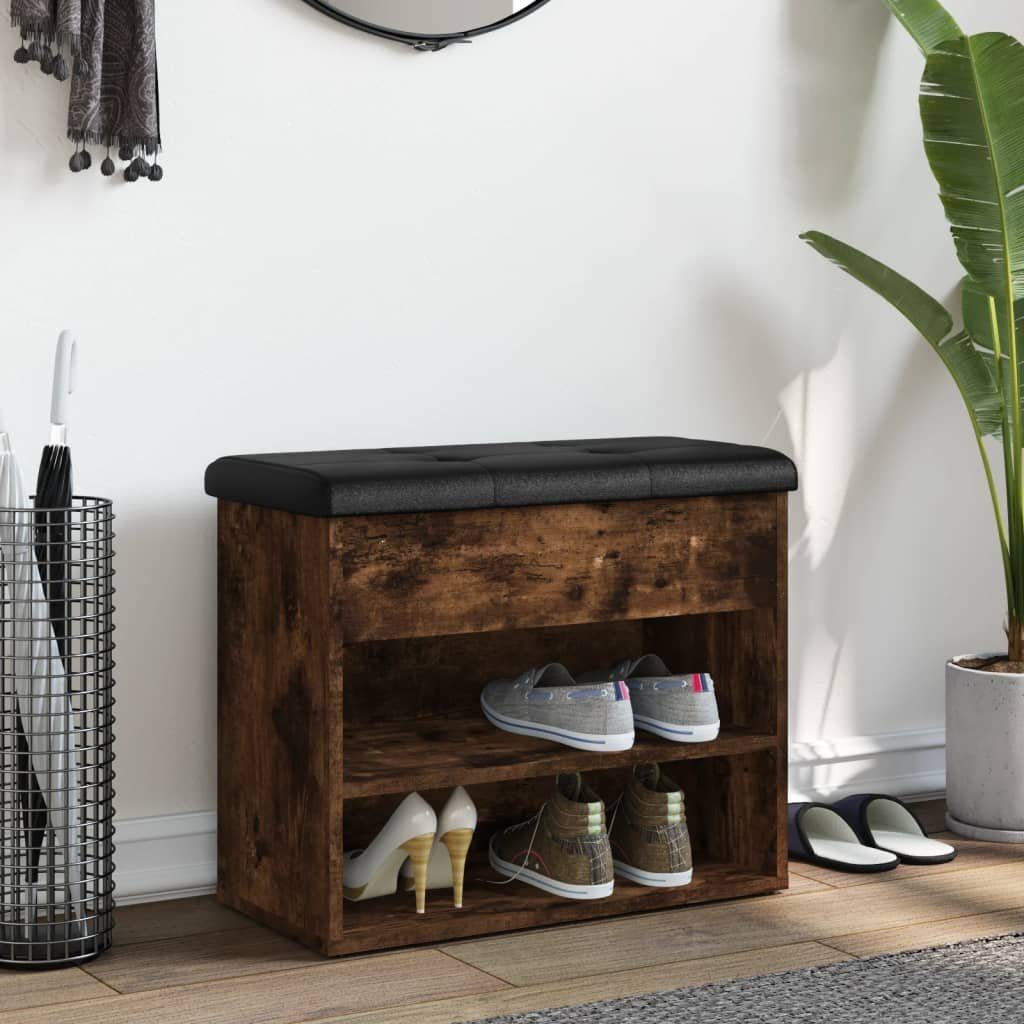 vidaXL Sitzbank Schuhbank Räuchereiche 62x32x50 cm günstig online kaufen