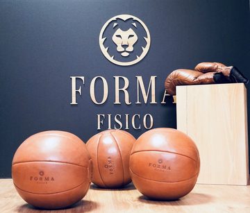 Forma Fisico Medizinball Vintage-Medizinball aus Echtleder für Cross- & Functional Training, Handgefertigt fördert Muskulatur und Ausdauer
