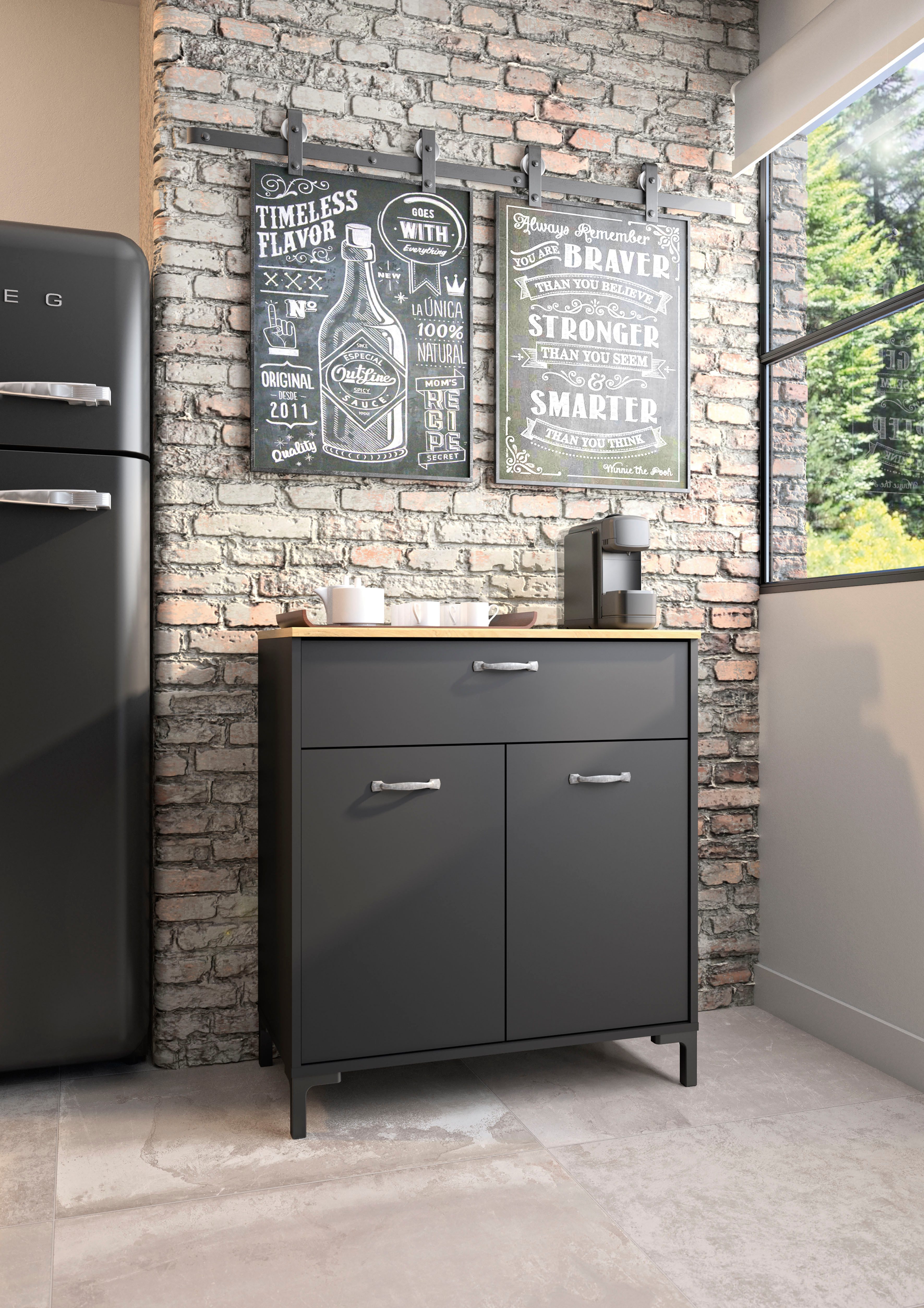 Gami Stauraumschrank MANCHESTER Großes Stauraumvolumen