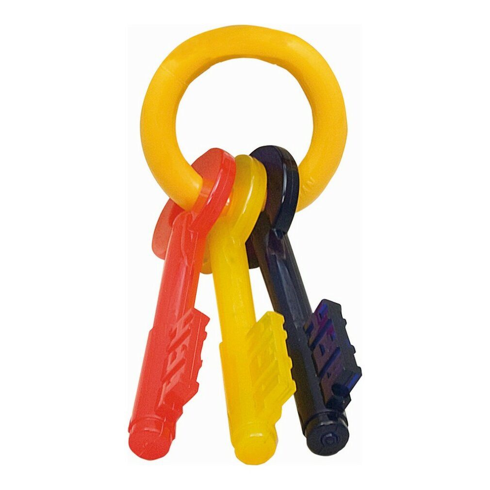 Nylabone Kauspielzeug Beißring für Hunde Schlüssel Bacon Größe L Nylon