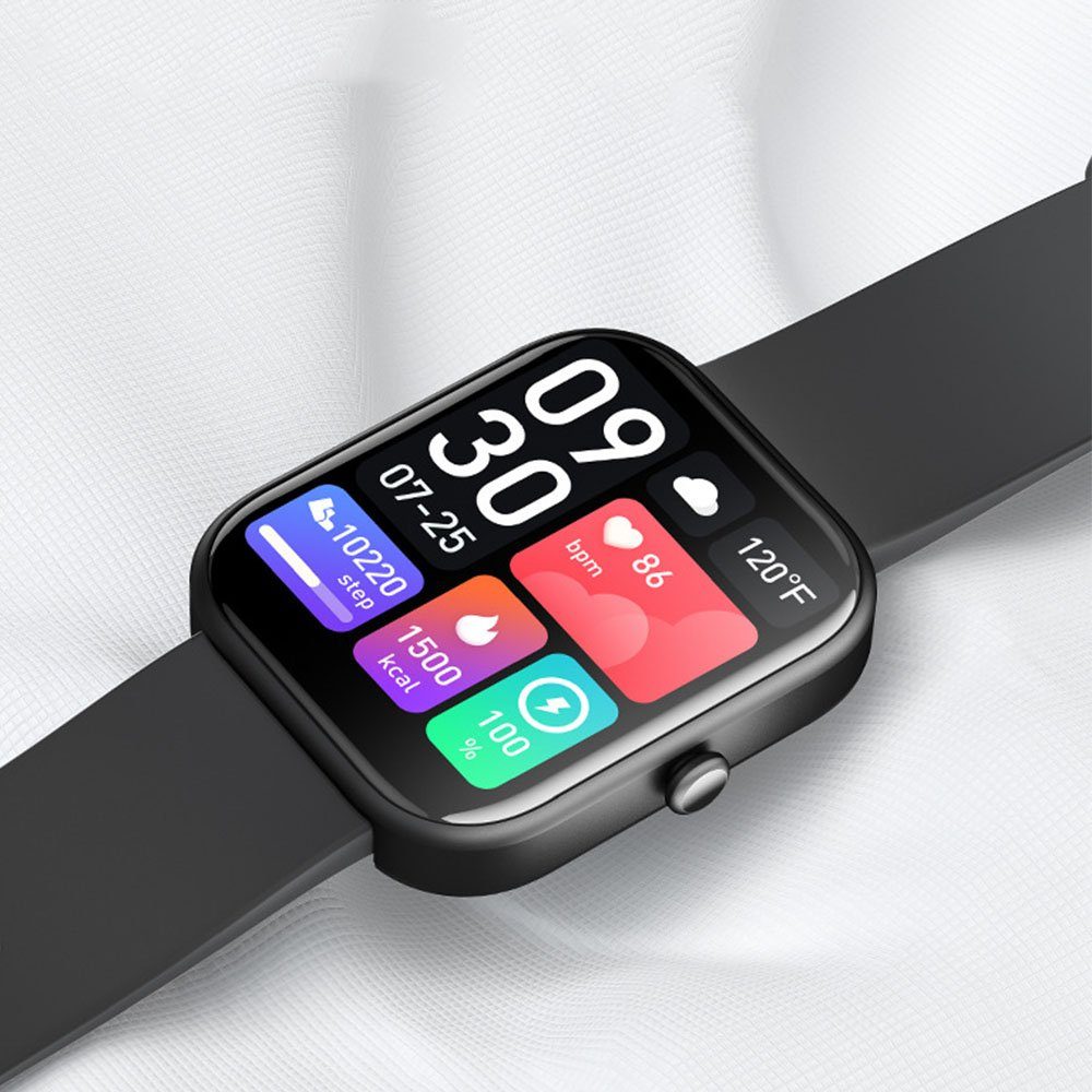 FELIXLEO Smartwatch-Armband Smartwatch mit 100+ 2.0" Farbdisplay,Bluetooth-Anruf, Sportmodi