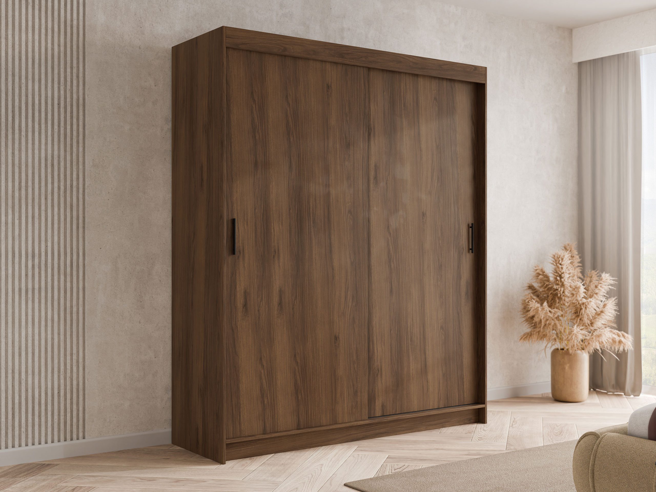 MIRJAN24 Kleiderschrank Infinity I 180 (mit zwei Schwebetüren) 180x58x200 cm, mit Kleiderstange – Bild 2 von 5