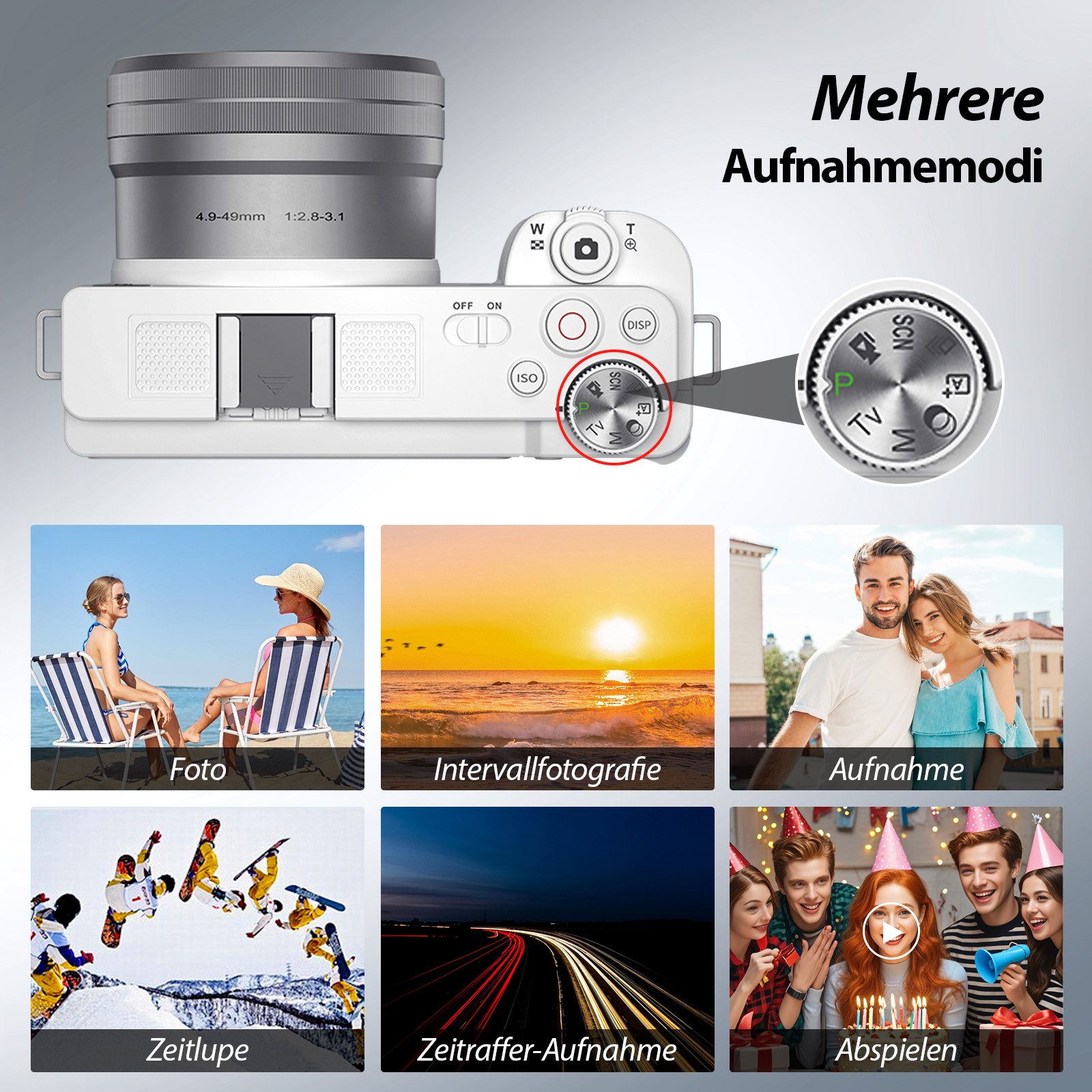 Fine Life Pro 64MP Digitalkamera für Einsteiger mit 4K Video – Kompaktkamera Kompaktkamera (2 Akkus + Lederhülle Perfekt für Reisen, Vlogs & Familienfotos)