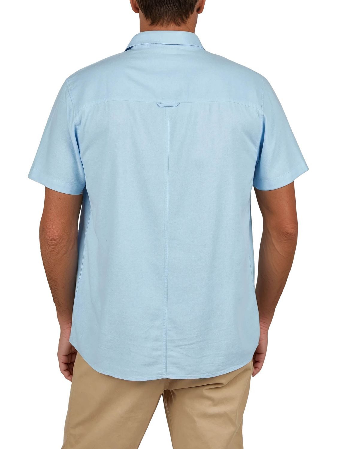 riverso Kurzarmhemd Herren Leinen Hemd RIVEmilio Regular Fit (1-tlg)
