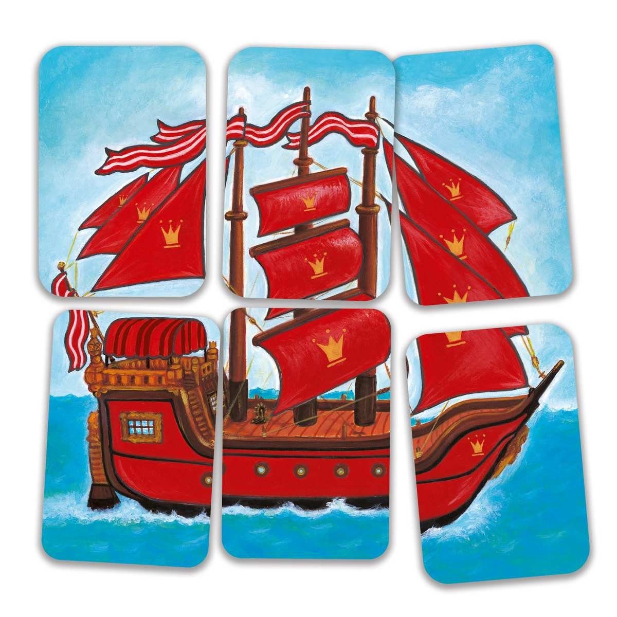 DJECO Spiel Piratatak Strategiespiel ab 5 Jahren für 2 bis 4 Spieler, Strategiespiel