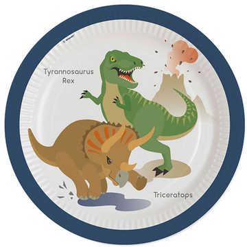 Amscan Papierdekoration Dinosaurier Party-Set T-Rex Dino Geburtstag Tisch-Deko 54 Teile
