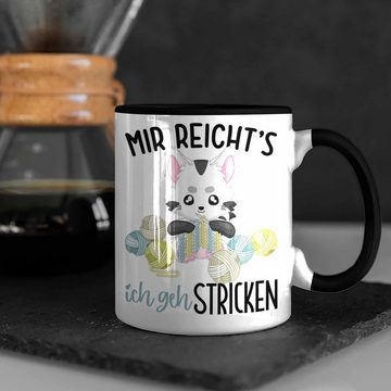 Trendation Tasse Mir Reichts Ich Geh Stricken Tasse Geschenk Häckeln Wolle Oma Geschenk