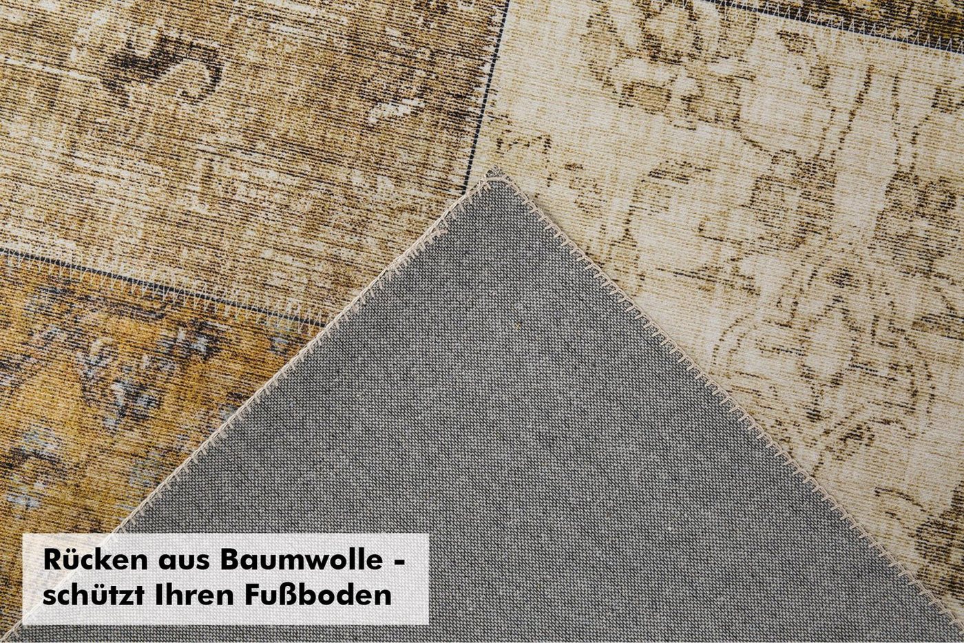 Teppich »Prima 2«, LUXOR living, rechteckig, Höhe 7 mm, Kurzflor, Patchwork Muster, Vintage Design, Wohnzimmer-kaufen