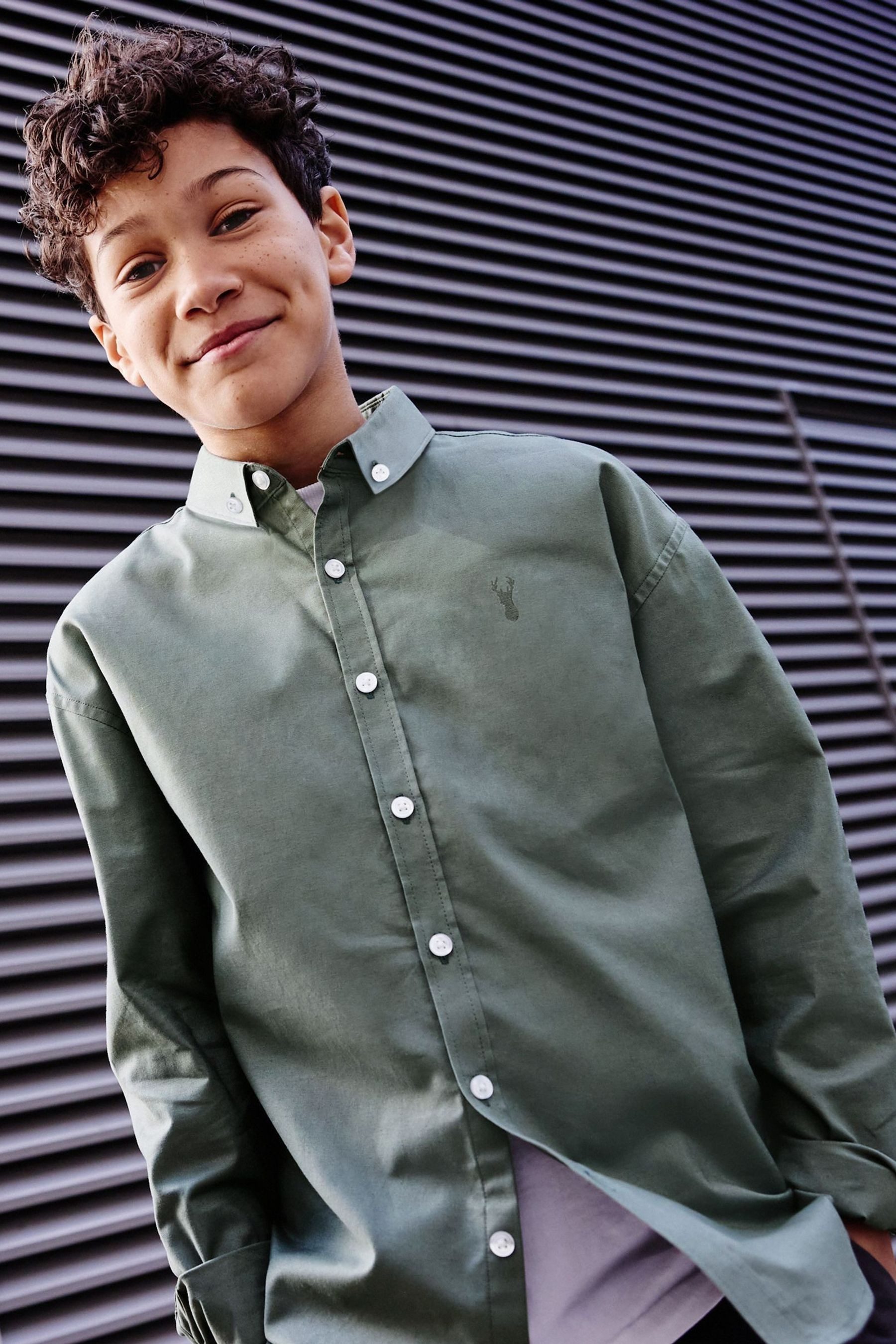 Next Langarmhemd Oxfordhemd (3 Monate bis 16 Jahre) – Langarm (1-tlg)