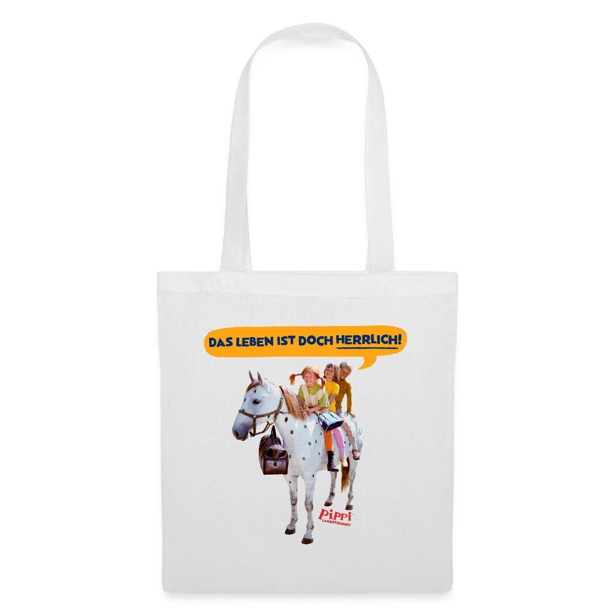 Henkeltasche Pippi Langstrumpf Pippi Mit Tommy Und Annika Stoffbeutel