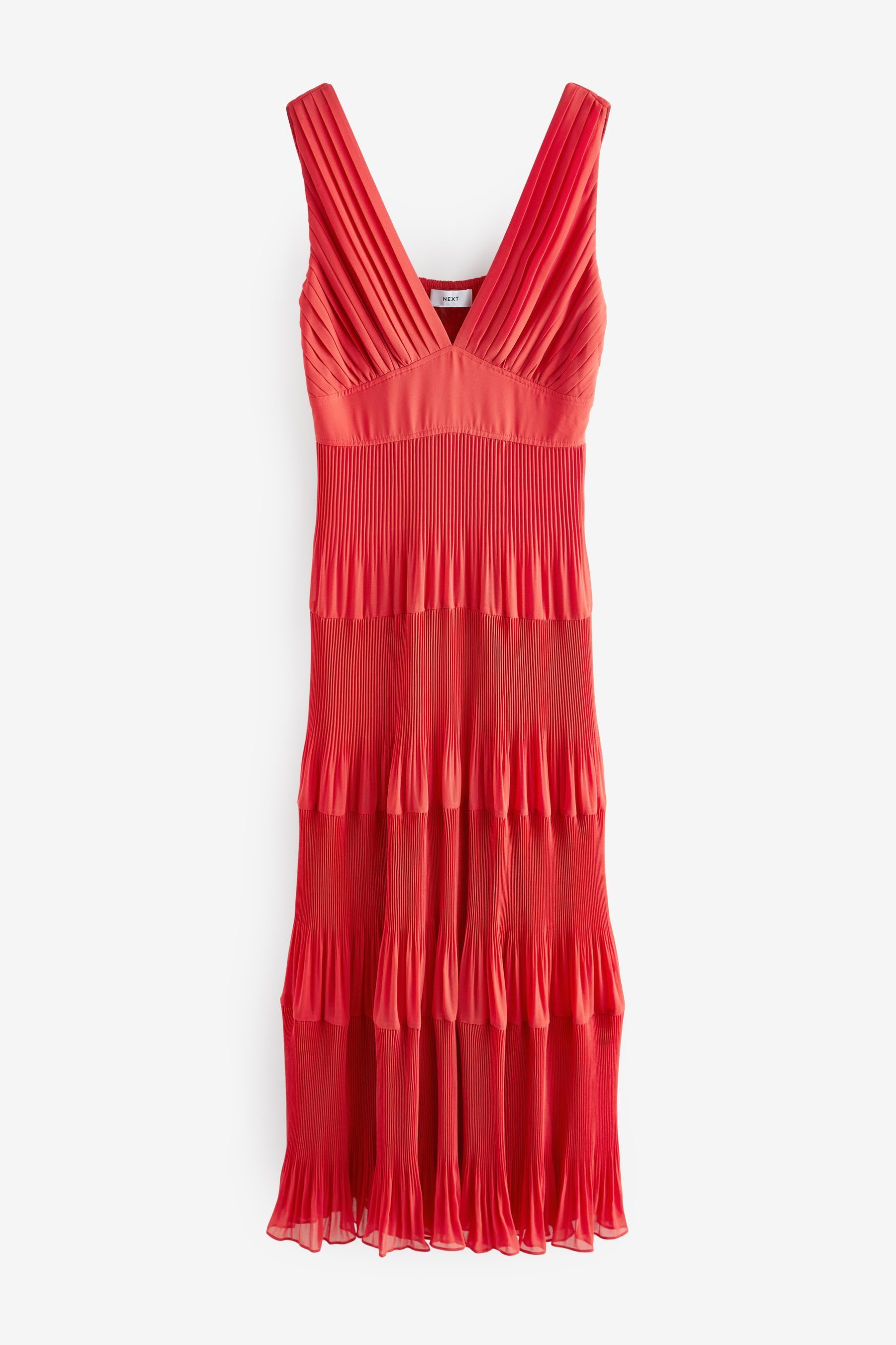Next Midikleid Plissiertes, gestuftes und ärmelloses günstig online kaufen