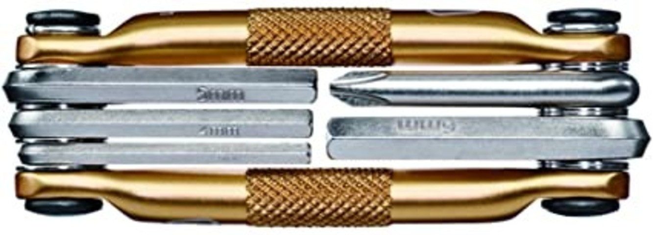 Multitool M5/goldfarben, Fahrrad Reparatur Werkzeug