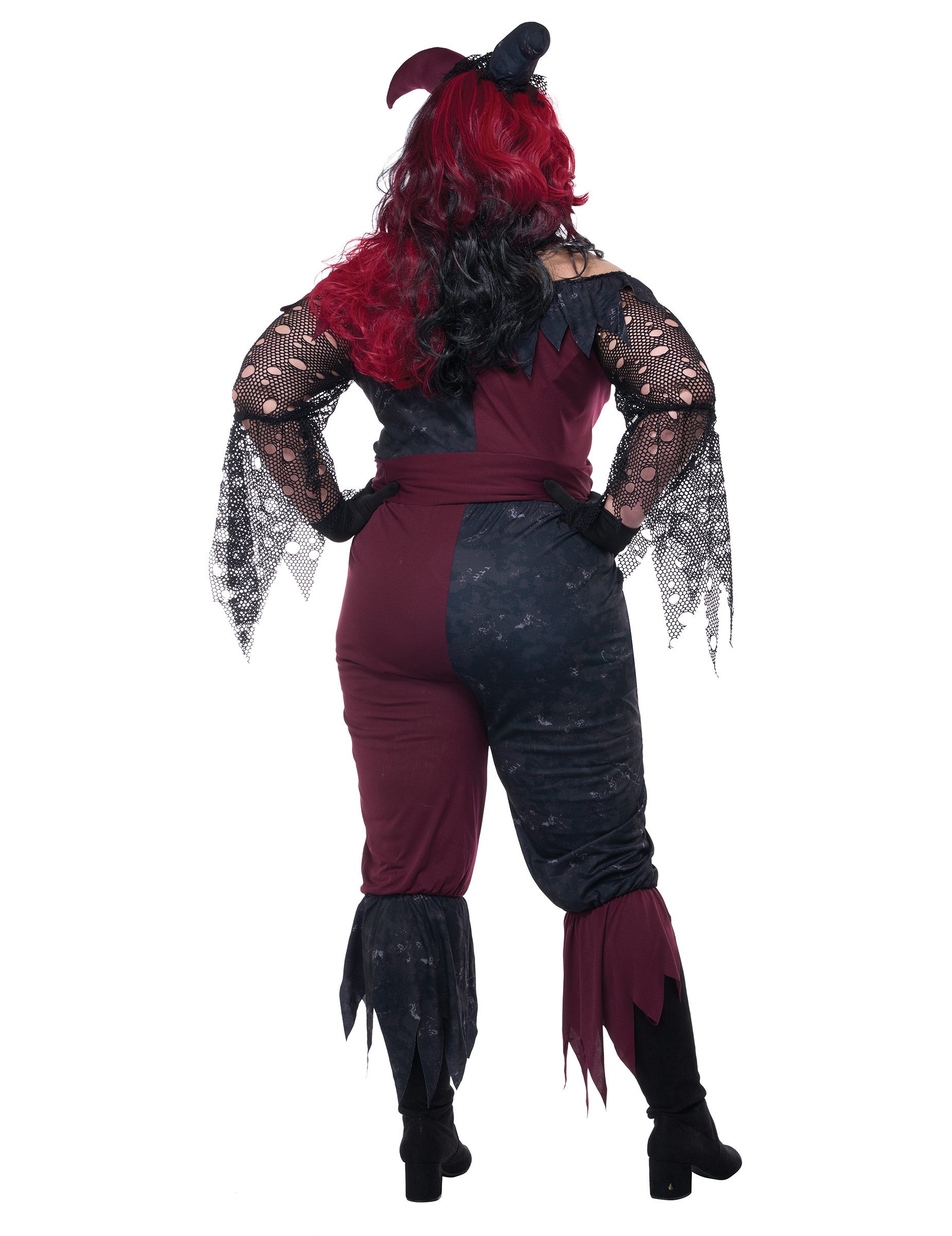 California Costumes Kostüm Joker-Kostüm für Damen Halloweenkostüm schwarz-rot