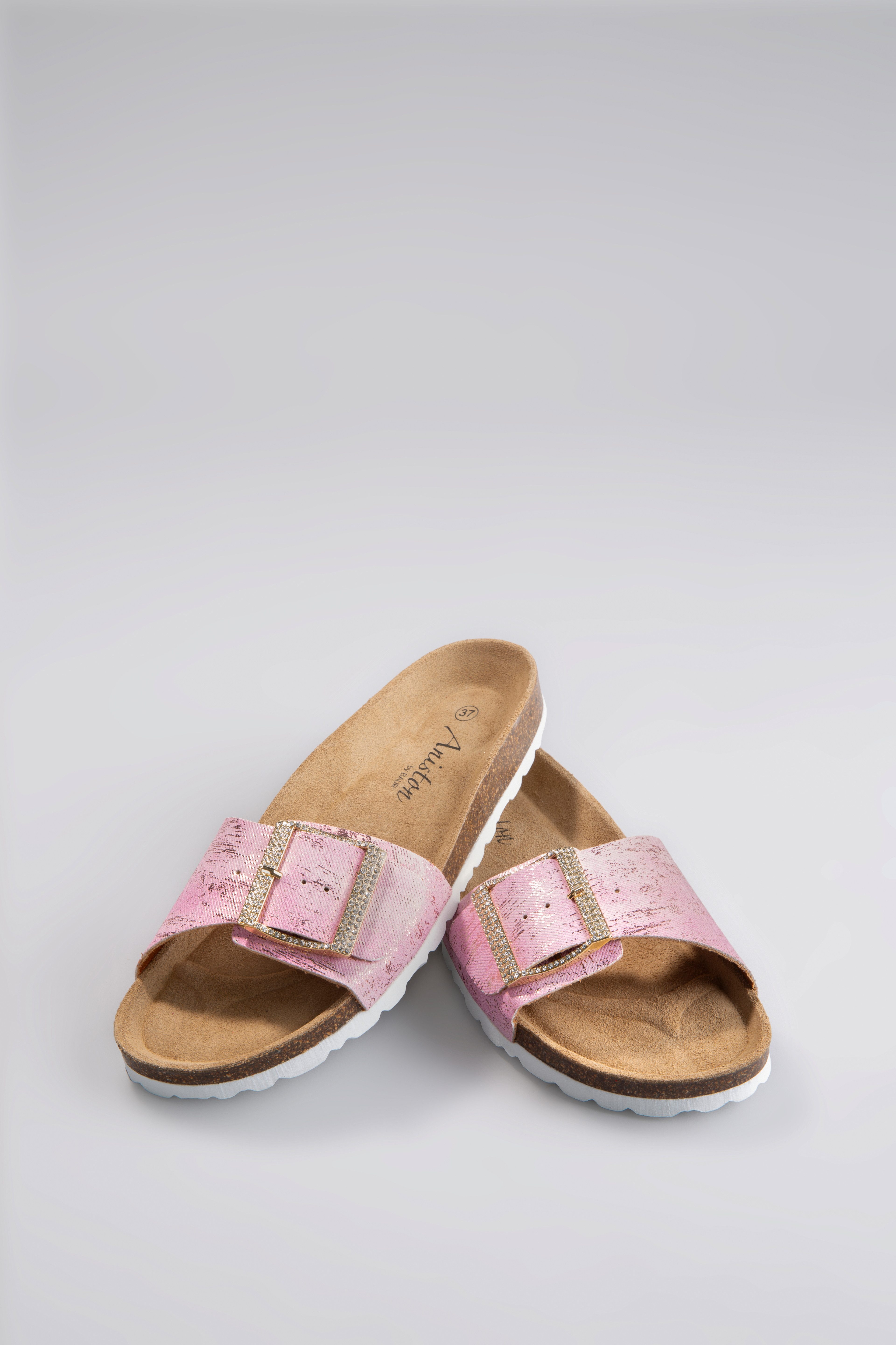 Aniston SHOES Pantolette, Sommerschuh, Strandschuh, Glitzersteine günstig online kaufen