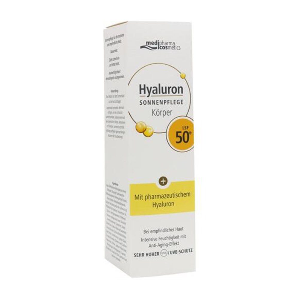 Dr. Theiss Naturwaren GmbH Sonnenschutzcreme HYALURON SONNENPFLEGE Körper Creme LSF 50+, 150 ml, mit Hyaluron