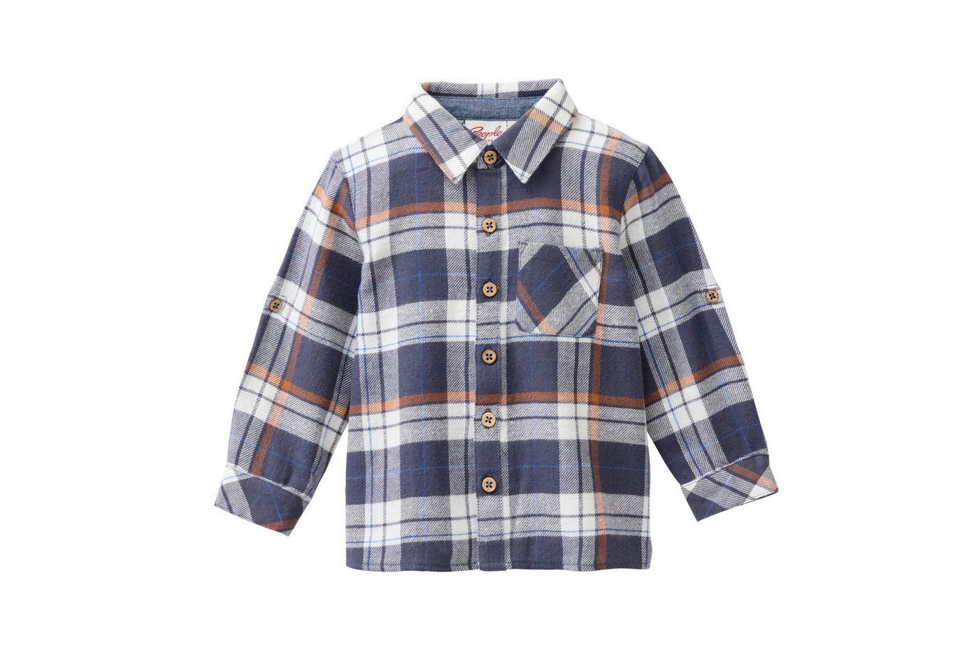 People Wear Organic Flanellhemd im Karomuster, aus Bio-Baumwolle