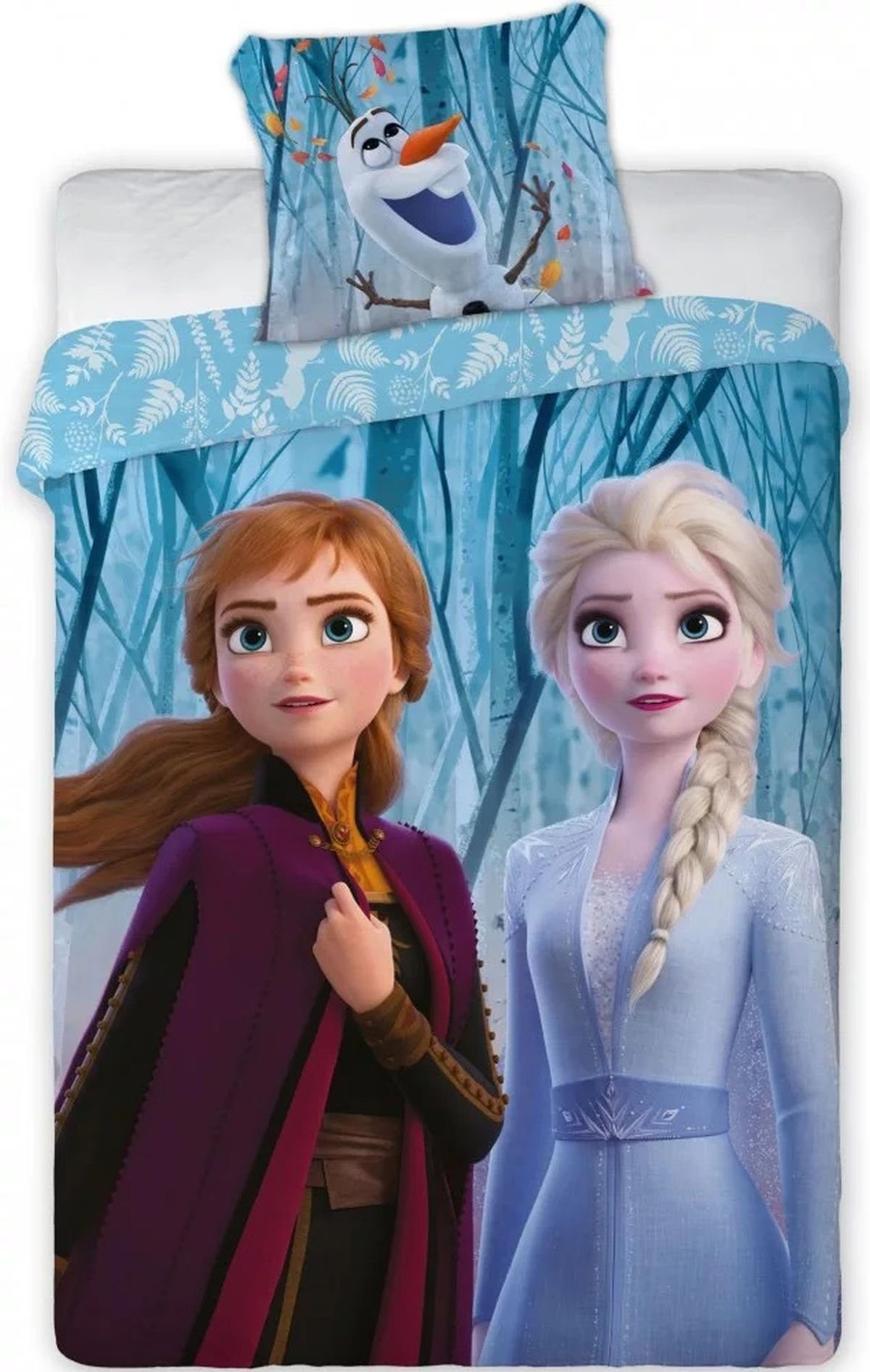 Kinderbettwäsche »Die Eiskönigin 2 Anna Elsa - Kinder Bettwäsche Set  140x200 cm Deckenbezug Frozen 745«, Disney Frozen, Baumwolle, 2 teilig