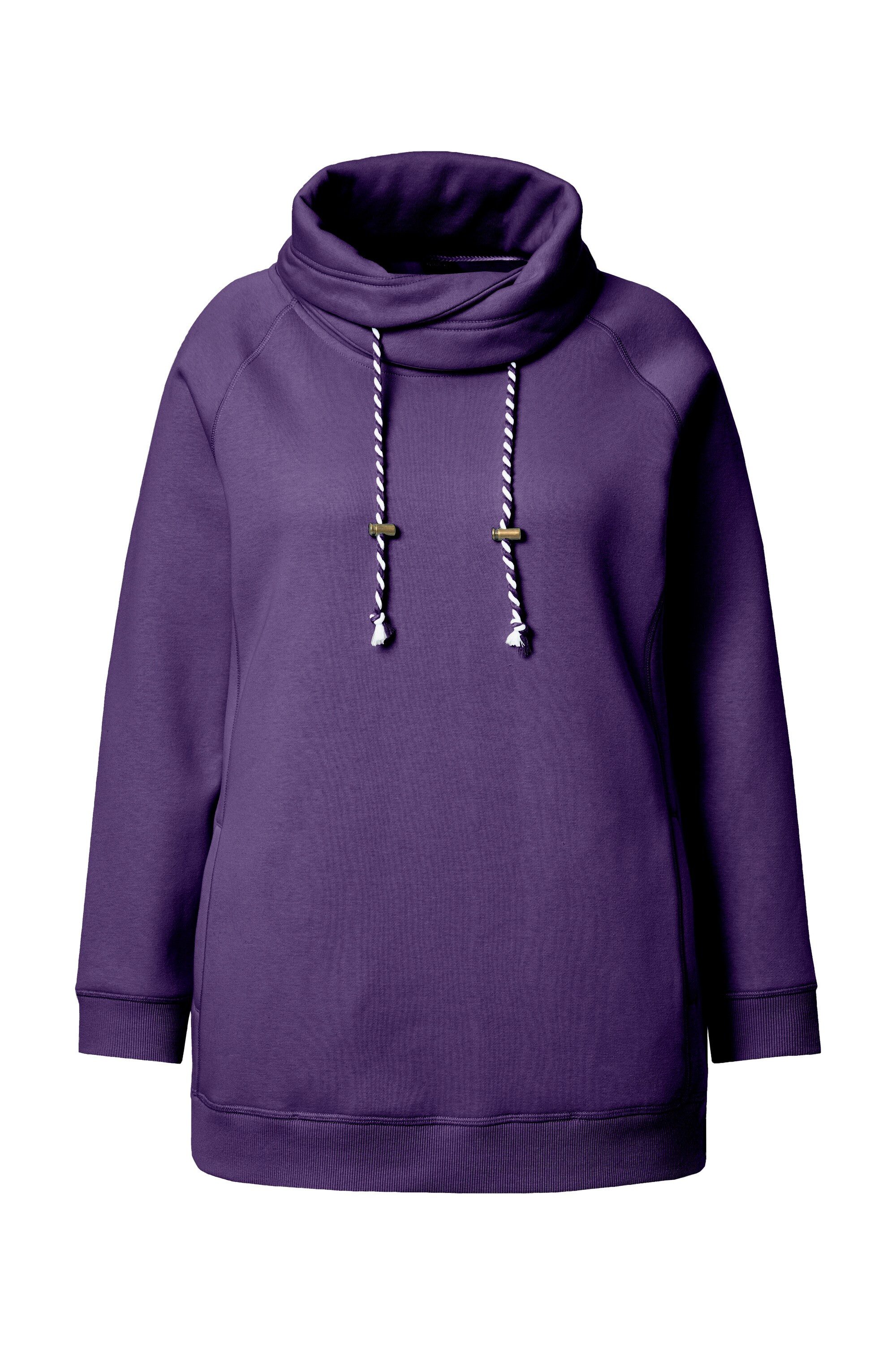 Ulla Popken Sweatshirt Bis 64 Sweatshirt mit Stehkragen Pullover günstig online kaufen