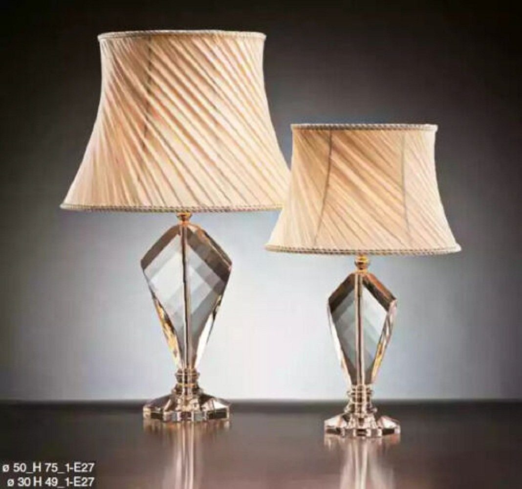 JVmoebel Tischleuchte Tischleuchte Antik Stil Tisch Lampe Kristall Lampen Leuchten, Ohne Leuchtmittel, Made in Europa