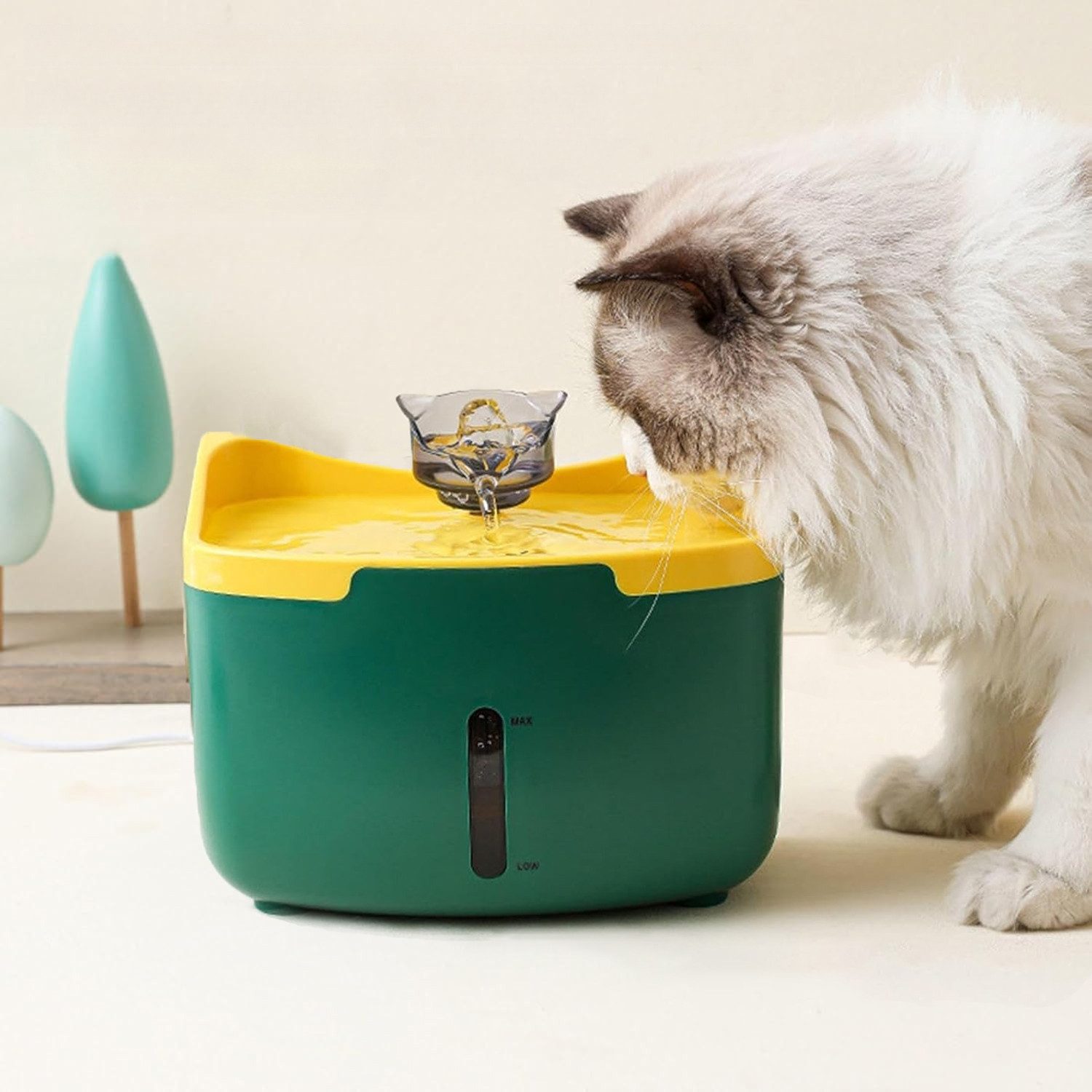 Masbekte Trinkbrunnen Katzenbrunnen, Wasserspender, 2L, mit günstig online kaufen