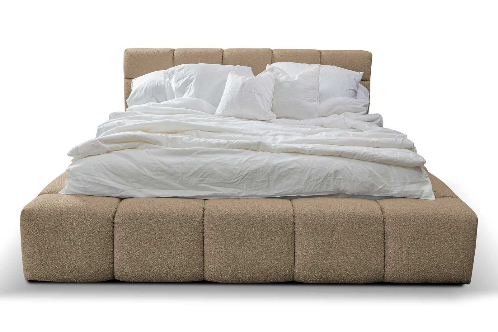 JVmoebel Bett Schlafzimmer Design 180x200cm Betten Doppelbett Luxus Samt Textil (1-tlg., 1x Bett), Made in Europa