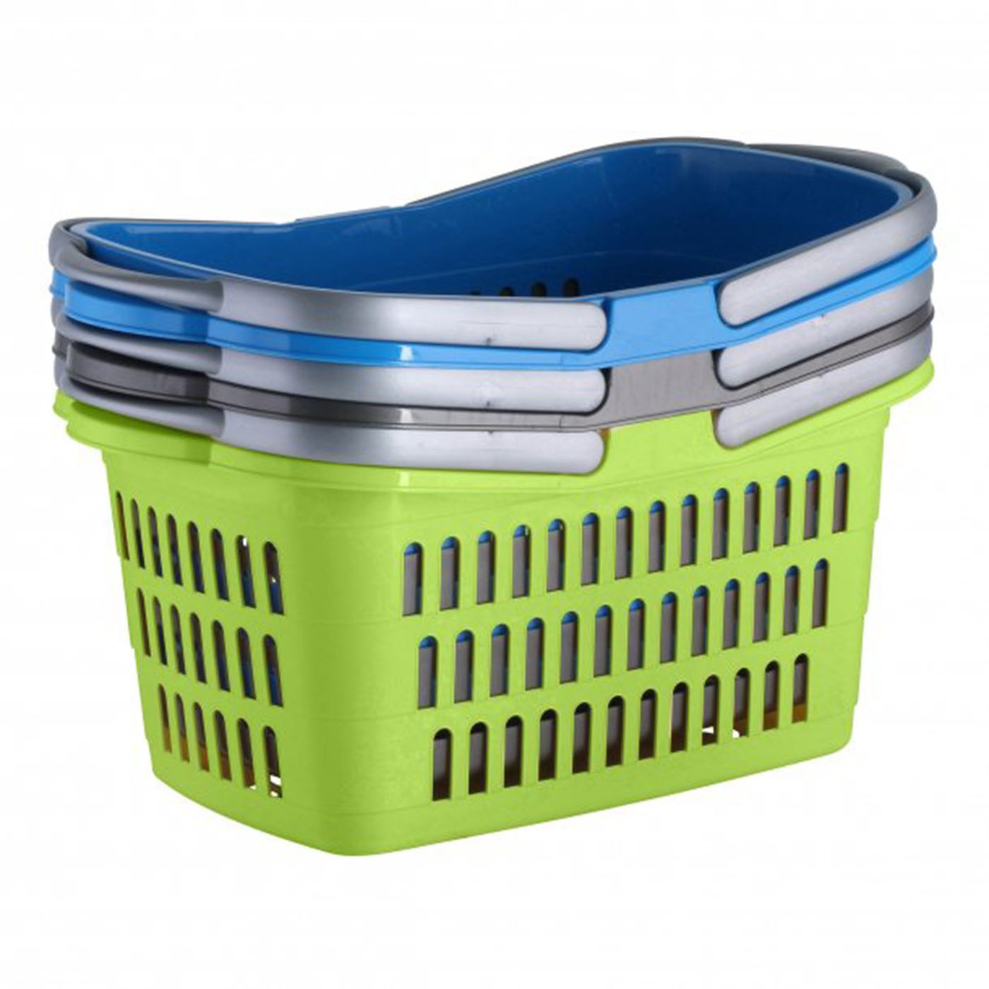 Testrut Einkaufskorb Korb aus Kunststoff Einkaufstasche, ca. 48 x 29 x 24 cm