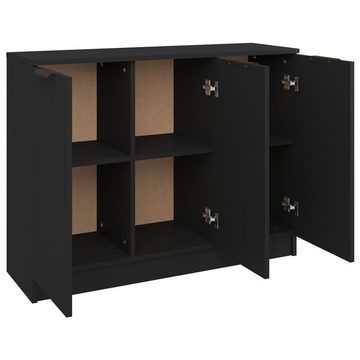 vidaXL Sideboard Sideboard Schwarz 90,5x30x70 cm Holzwerkstoff (1 St)