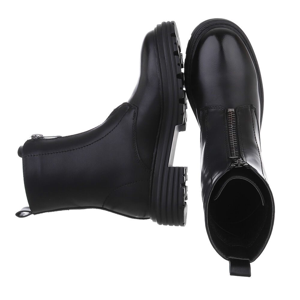 Ital-Design Damen Freizeit Plateaustiefelette (87531880) Blockabsatz Stiefe günstig online kaufen