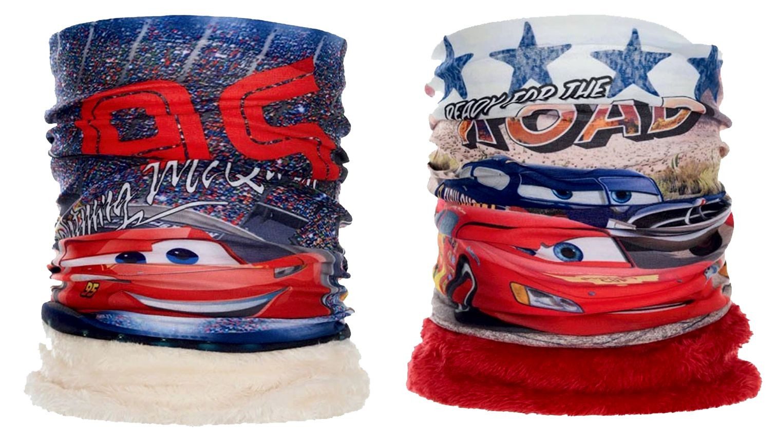Halstuch 2x CARS Jungen Halstuch Schlauchschal Kinder Schal Loopschal