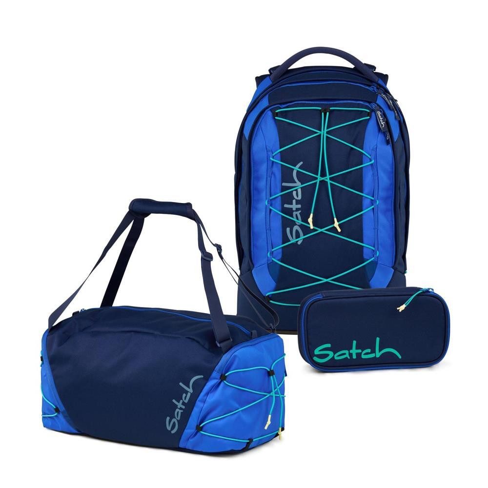 Satch Schulrucksack Pack (3tlg, inkl. Schlamperbox und Sporttasche)