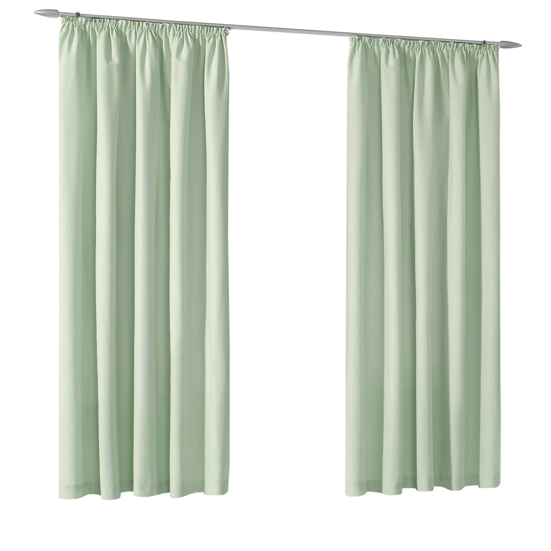 heimtexland Vorhang Dekoschal Baumwolle Fensterdeko Gardine blickdicht (1 S günstig online kaufen