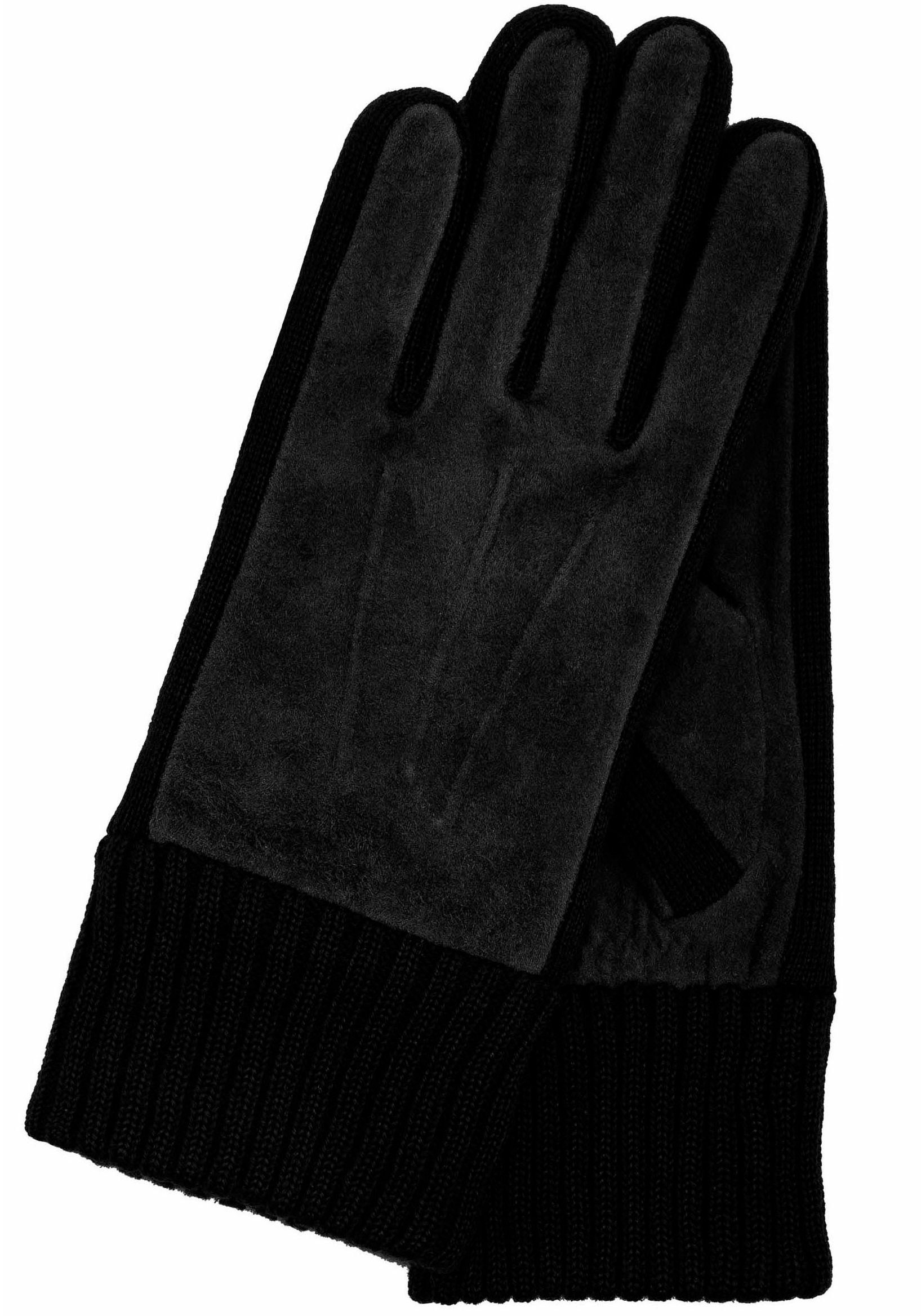 Woll-Anteil black Lederhandschuhe mit KESSLER Liv