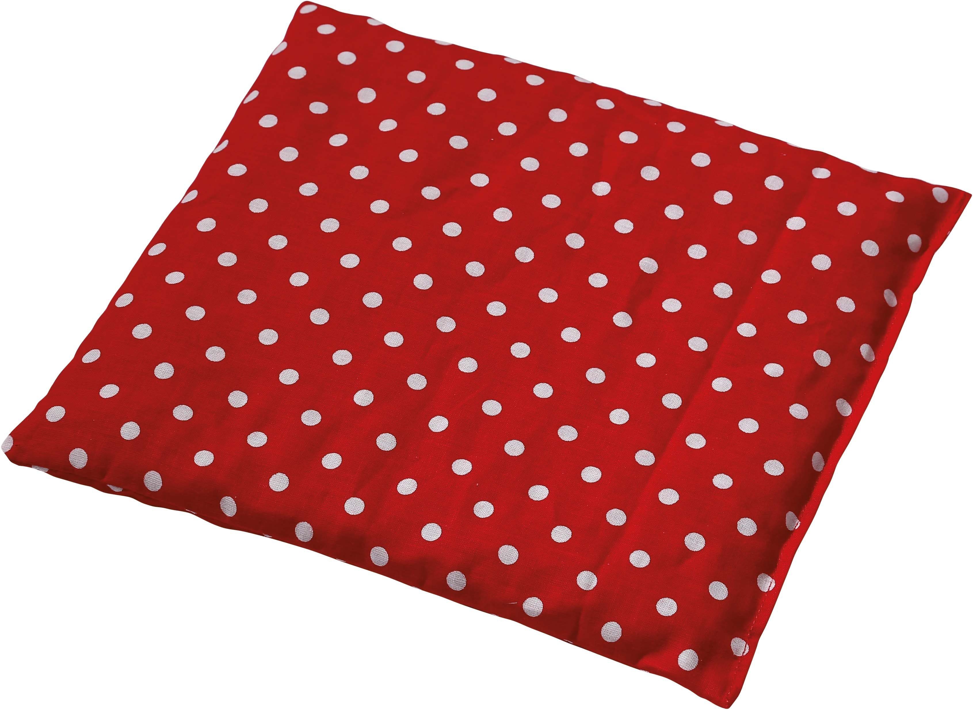 herbalind Kirschkernkissen Kirschkernkissen "Rotkäppchen rot-weiß gepunktet", 1-tlg., sowohl als Wärme- und auch als Kältekissen verwendbar