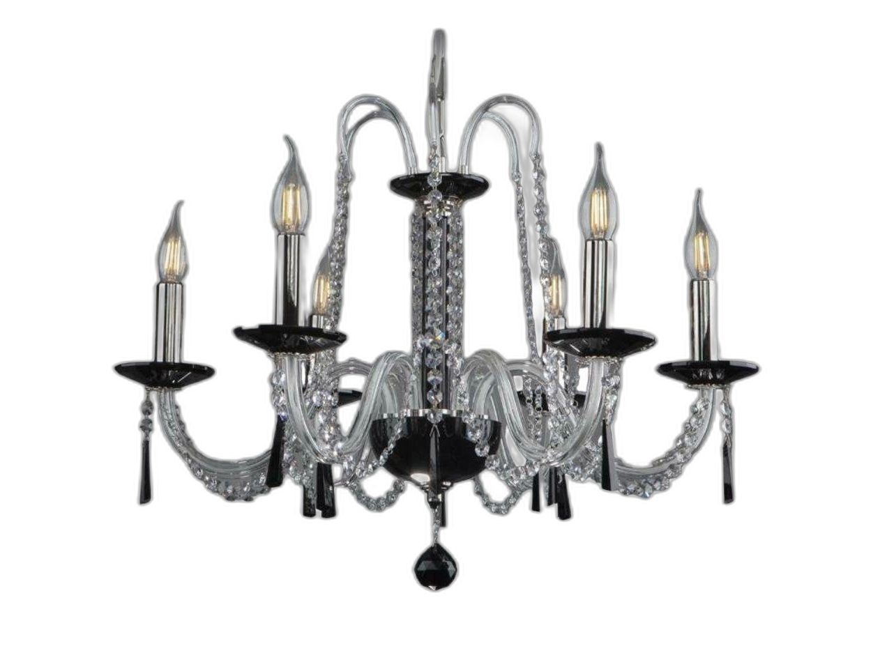 Xlmoebel Люстры Antik Stil Kronenlicht Schwarz Deckenbeleuchtung Leuchte Neu, Hergestellt in Europa