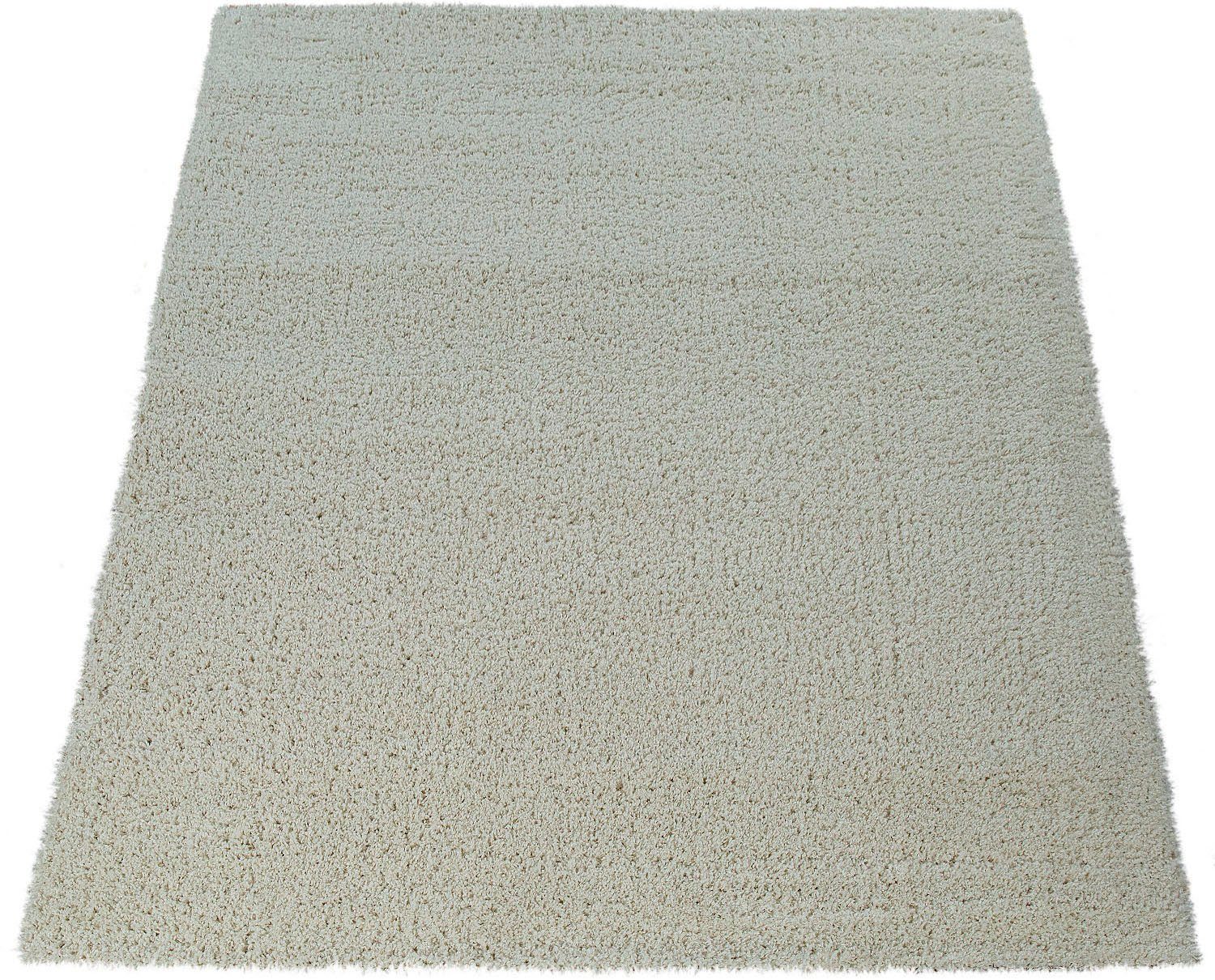 Hochflor-Teppich Nox 270, Paco Home, rechteckig, Höhe: 34 mm, weicher Hochflor-Shaggy, Uni Farben