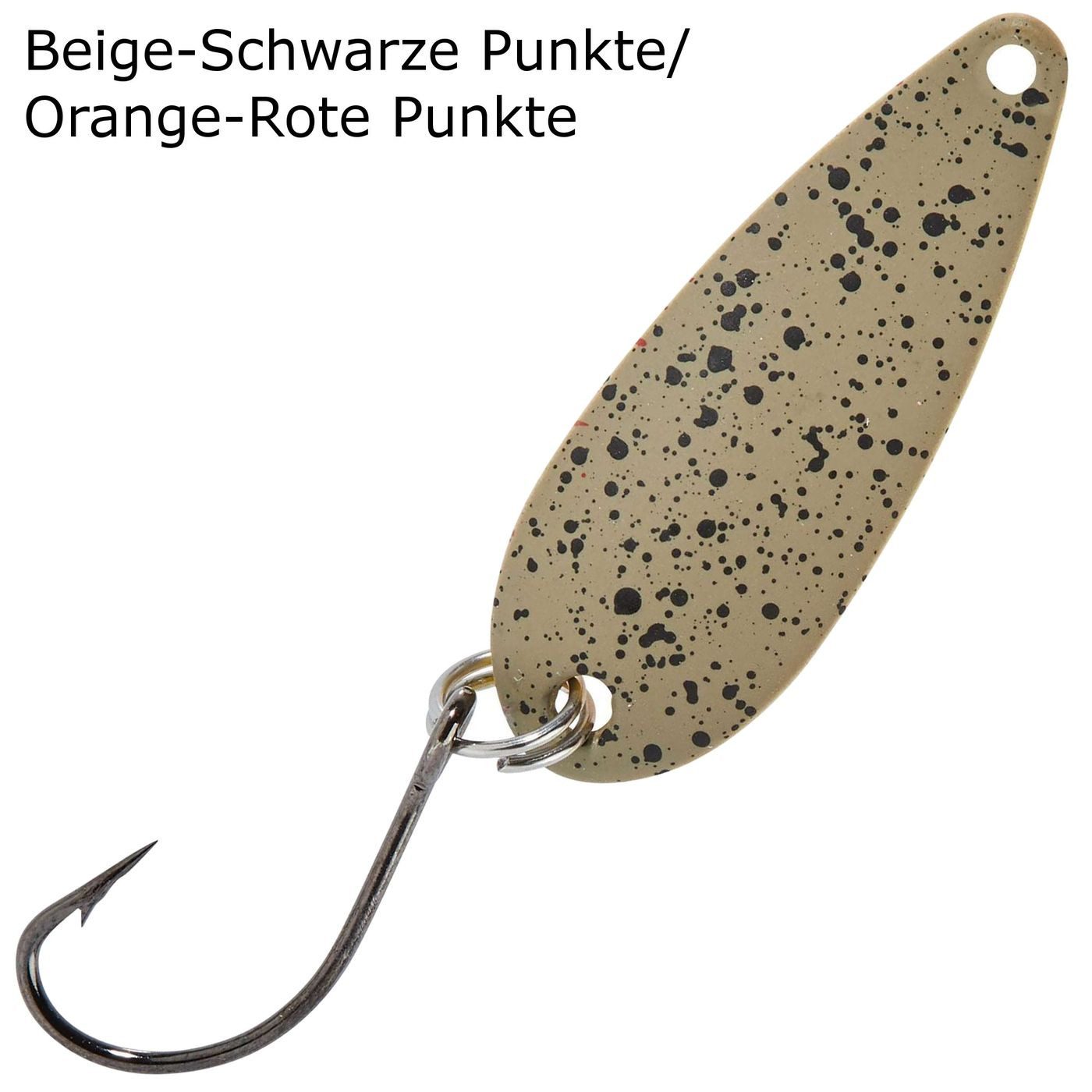 Beige-Schwarze Punkte/Orange-Rote Punkte