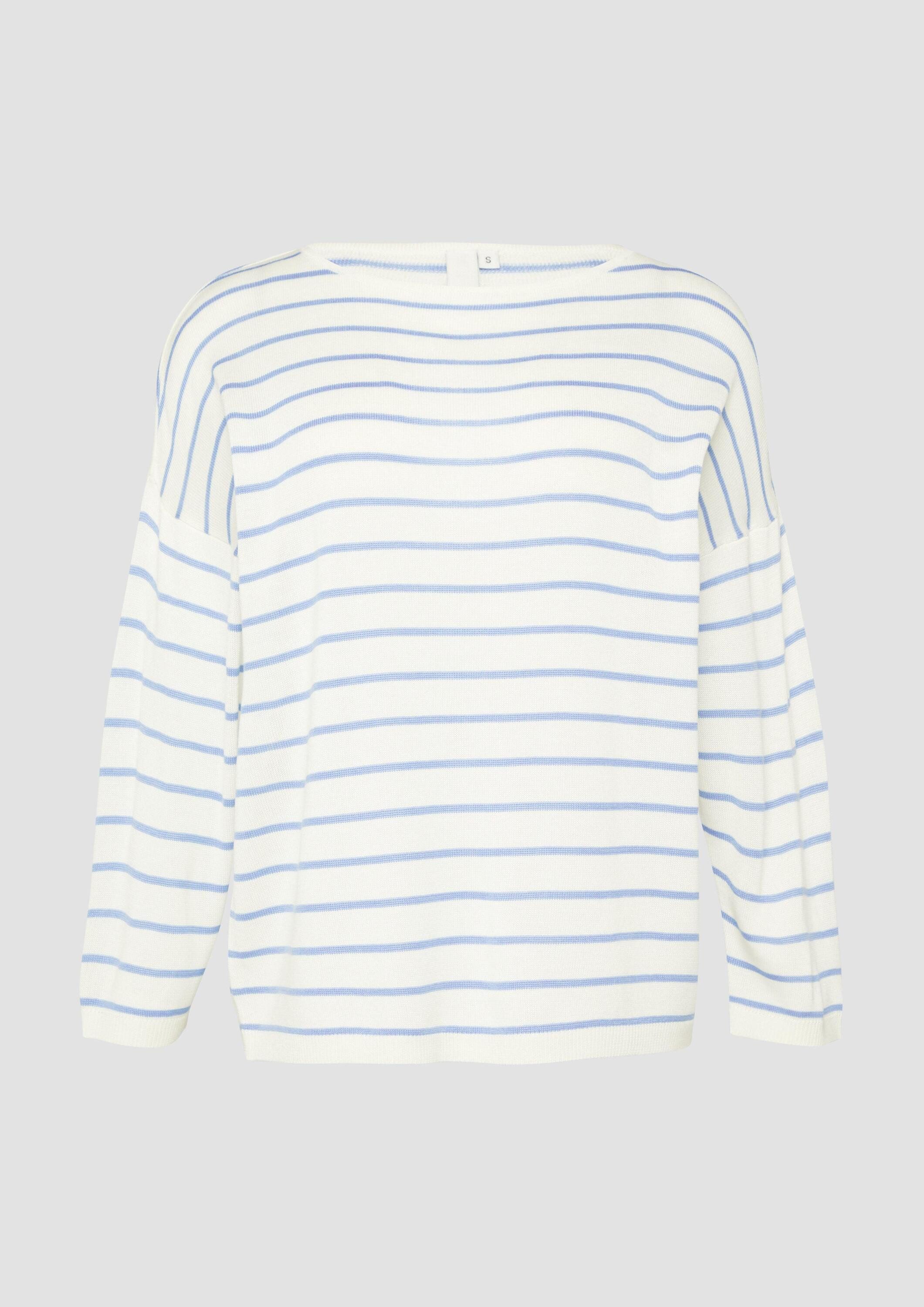 QS Longpullover Strickpullover Leichter Strickpullover aus Viskosemix