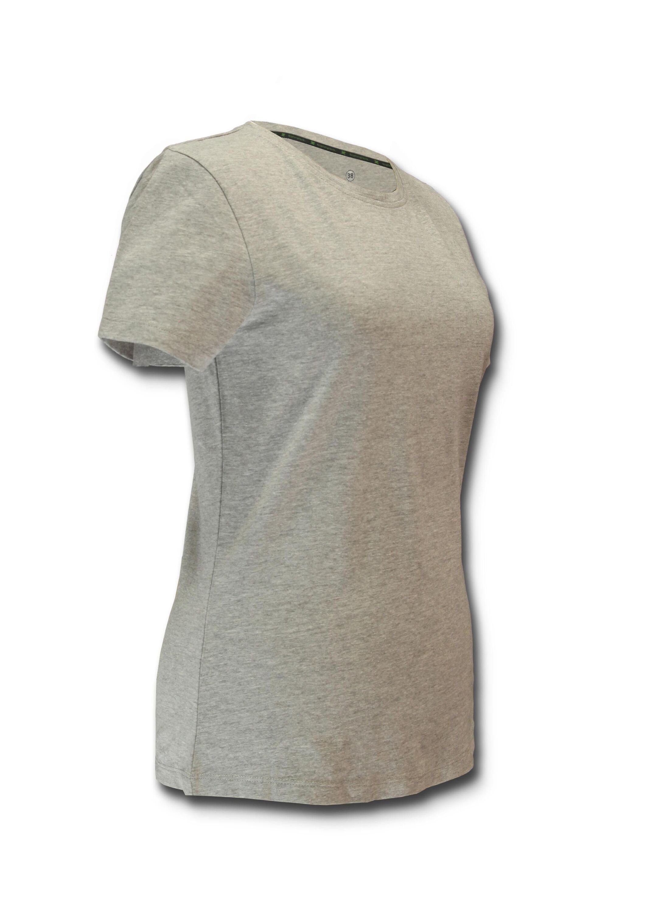 Lynn für Grey Melange Gipfelglück Funktionsshirt aus Damen, Bio-Baumwolle